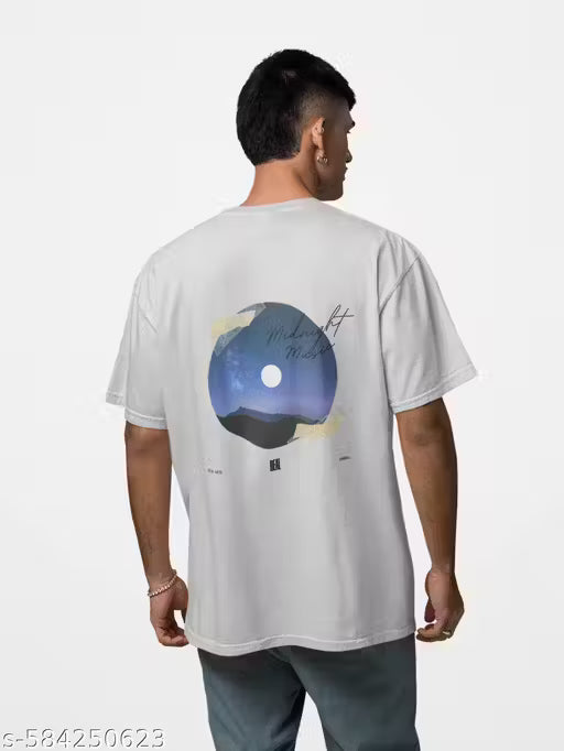 Graphic T-Shirt for Men & Women | Midnight Magic Print | Regular Fit Polyester Tee